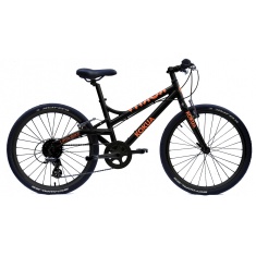 Rower LIKEtoBIKE 24" kolor czarno-pomarańczowy
